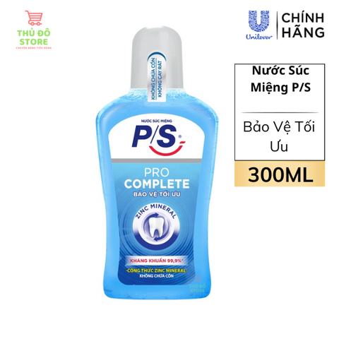 Nước Súc Miệng PS Chuyên Gia Kháng Khuẩn - Chai 300ML