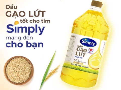 Dầu Ăn Simply Gạo Lứt - Chai 2L