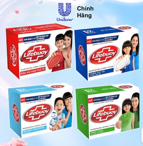 Bánh Xà Phòng Lifebuoy Vitamin+ Kháng Khuẩn 90G