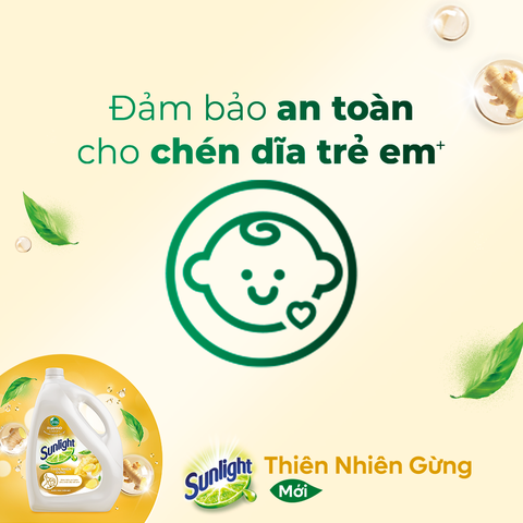 Nước Rửa Chén Bát Sunlight Gừng - Túi 3.3KG