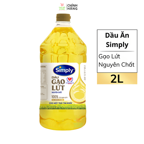 Dầu Ăn Simply Gạo Lứt - Chai 2L