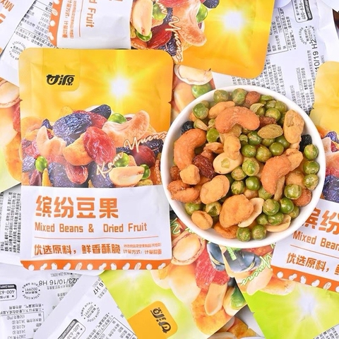 Hạt Mix Dinh Dưỡng GANYUAN | Hạt Dinh Dưỡng Mix Trái Cây Sấy Giòn | Hạt Ngũ Cốc Sấy Khô Tẩm Vị Nội Địa - Gói 30G
