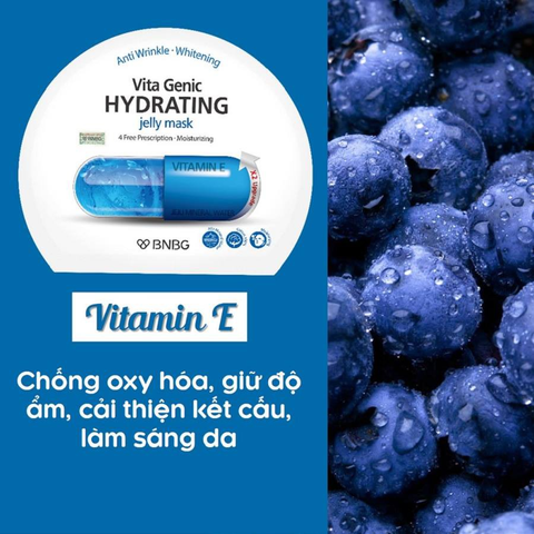 Mặt Nạ Phục Hồi Da Thô Ráp BNBG Vita Genic Hydrating Jelly Mask (Xanh Dương) - Miếng 30ML