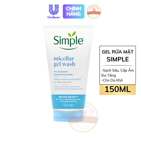 Sữa Rửa Mặt Simple 150ML (Tặng nước tẩy trang)