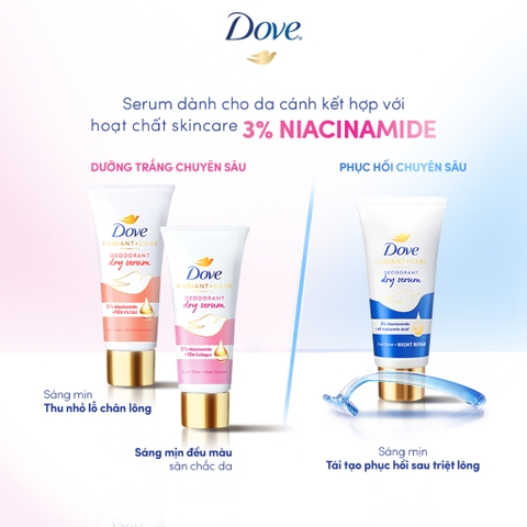 Serum Dưỡng Sáng Khử Mùi Dove - Tuýp 40ML