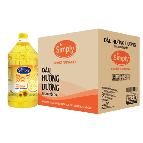 Dầu Ăn Simply Hướng Dương - Chai 2L