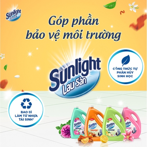 Nước Lau Sàn Sunlight - Can 3.4Kg
