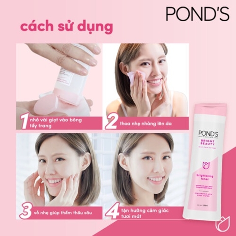 Nước Hoa Hồng POND White Beauty Sáng Da Cân Bằng pH - Chai 150ML