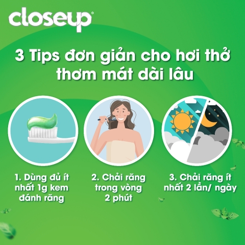 Kem Đánh Răng Closeup Tinh Thể Băng Tuyết - Tuýp 230G