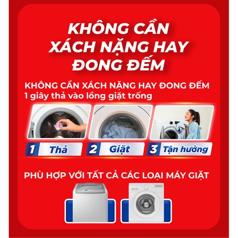 Viên Giặt OMO Tiện Lợi 3 Trong 1 - 30 Viên/ Túi