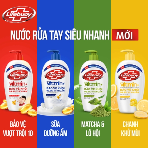 Nước Rửa Tay Lifebuoy Chai To 450G