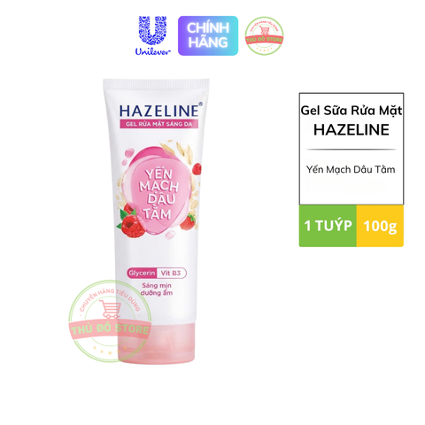 Gel Sữa Rửa mặt Hazeline Tuýp 100G