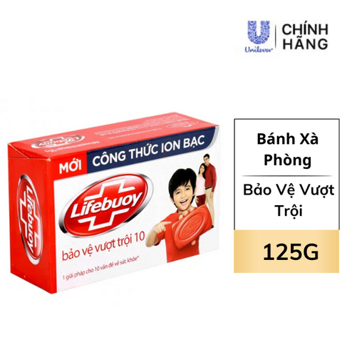 Bánh Xà Phòng Lifebuoy Đỏ Bảo Vệ Vượt Trội 125G
