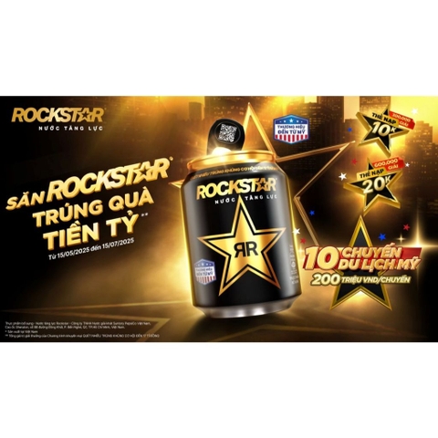 PEP Nước Tăng Lực Rockstar - Thùng 24 Lon x 250ML