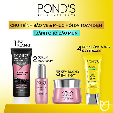 Kem chống nắng phổ rộng Pond's UV Miracle SPF 50+ PA++++ Tuýp 50G