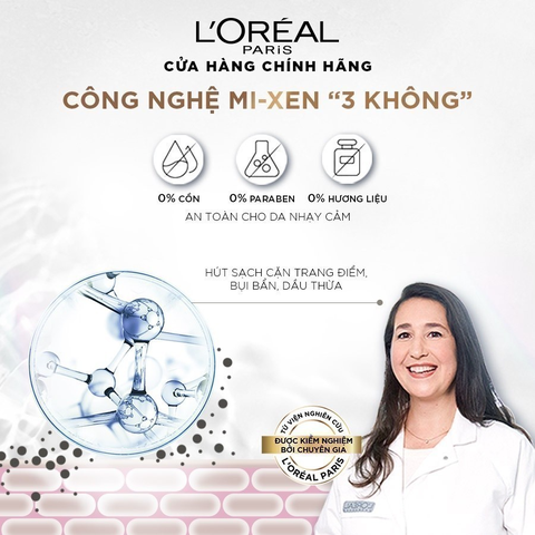 Nước Tẩy Trang L’Oreal Paris Làm Sạch Sâu & Tươi Mát 3-In-1 Micellar Water - Chai 400ML