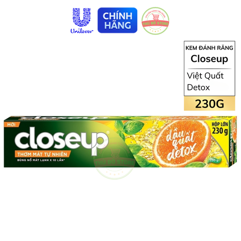 Kem Đánh Răng Closeup Việt Quất Detox - Tuýp 230G