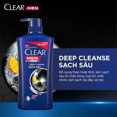 Dầu Gội Đầu Clear Men Cho Nam Đánh Bay Gàu 600G/ 630G