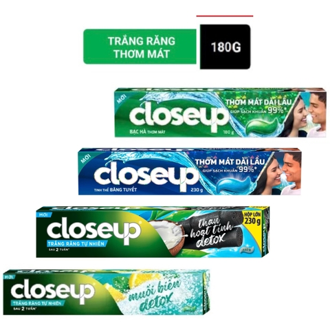 Kem Đánh Răng Closeup - Tuýp 180G