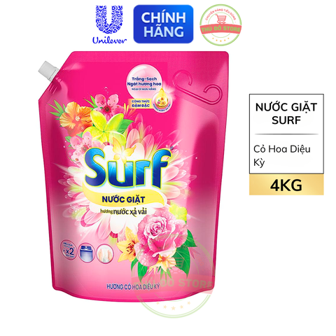 Nước Giặt Surf Hương Cỏ Hoa Diệu Kỳ - Túi 3.6KG