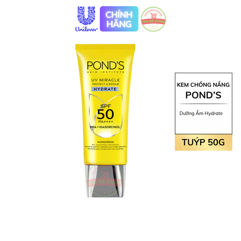 Kem chống nắng phổ rộng Pond's UV Miracle SPF 50+ PA++++ Tuýp 50G
