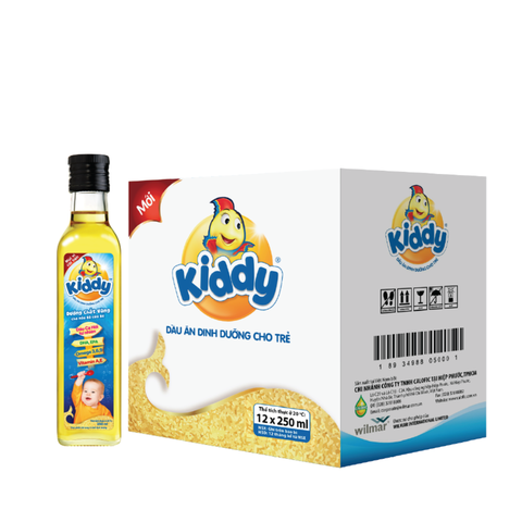 Dầu Ăn Kiddy Cá Hồi Dinh Dưỡng Cho Bé - Chai 250ML