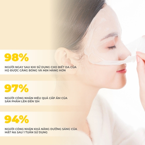 Mặt Nạ Phục Hồi Da Xỉn Màu BNBG Vita Genic Whitening Jelly Mask (Vàng) - Miếng 30ML