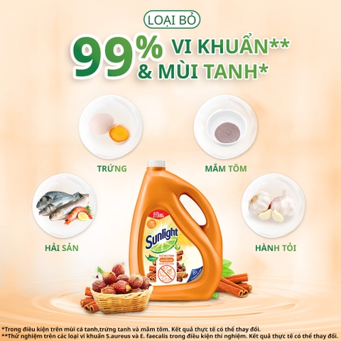 Nước Rửa Chén Bát Sunlight Quế Bồ Hòn Can 3.5Kg