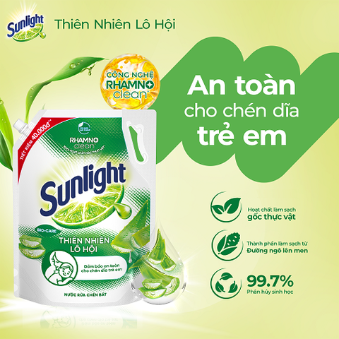 Nước Rửa Chén Bát Sunlight - Túi Nhỡ 2KG