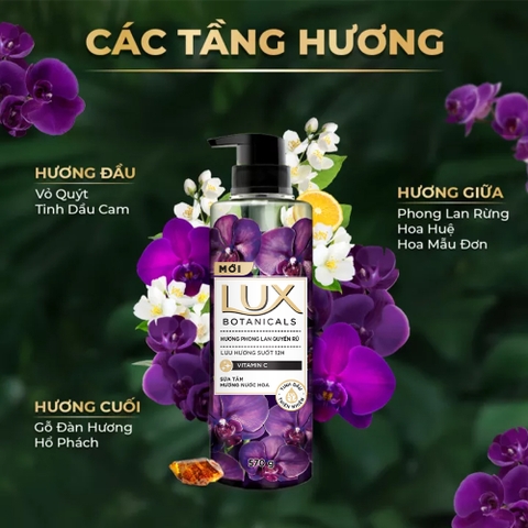 Sữa Tắm Lux Nước Hoa Chai 570G