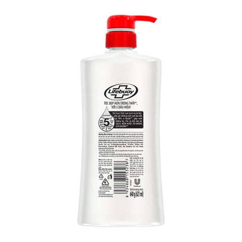 Dầu Gội Lifebuoy - Chai 640G