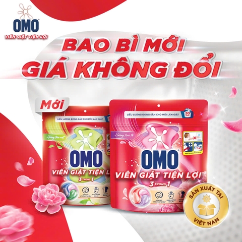 Hộp Viên Giặt Tiện Lợi OMO - Hộp 210G