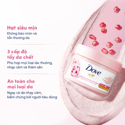 Smoothie Tẩy Tế Bào Chết Body Dove  Hũ 298G
