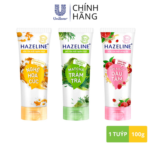 Gel Sữa Rửa mặt Hazeline Tuýp 100G