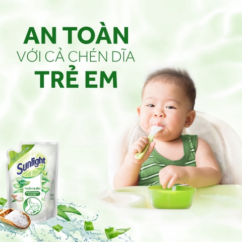 Nước Rửa Chén Bát Sunlight - Túi 3Kg