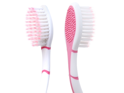 Bàn Chải Đánh Răng PS NanoSoft Lông Tơ Mềm Mại Sạch Tới 4 Tầng Mảng Bám - 1 Cây (Hồng) vỉ 12 cây