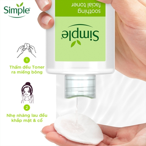 Nước Tẩy Trang Simple Micellar Water Cấp Ẩm Không Cồn - Lọ 200ML