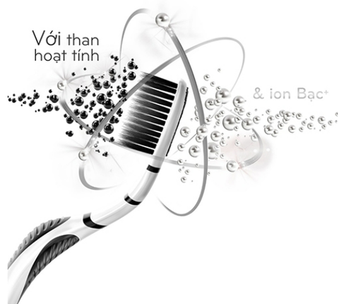Bàn Chải Đánh Răng PS Nanosoft Than Hoạt Tính Kháng Khuẩn 99.9%