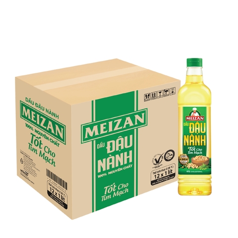 Dầu Ăn Meizan Đậu Nành - Chai 1L