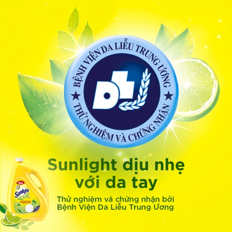 Nước Rửa Chén Bát Sunlight Chanh Vàng - Can 3.6Kg