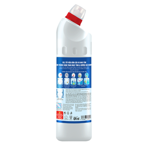 Nước Tẩy Bồn Cầu Vim Trắng - Chai 870ML