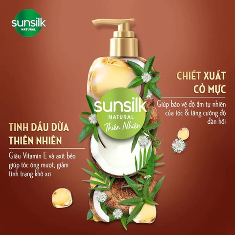 *CB Gội Xả Sunsilk Dừa 380ML + 330ML