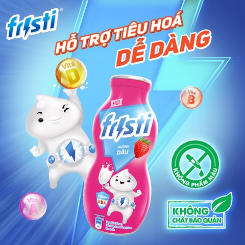 Sữa Chua Uống Fristi Hương Dâu - Thùng 48x80ML