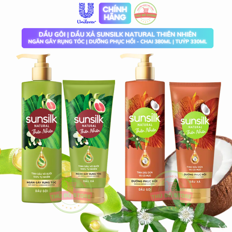 *CB Gội Xả Sunsilk Dừa 380ML + 330ML