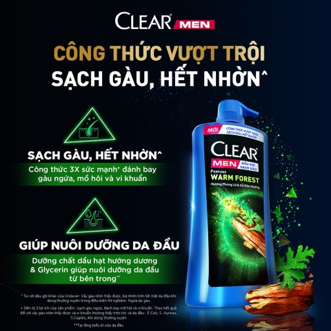 Dầu Gội Đầu Clear Men Cho Nam Đánh Bay Gàu 600G/ 630G