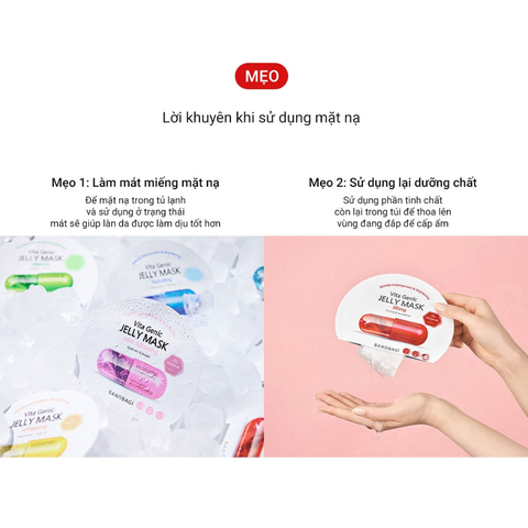 Mặt Nạ BANOBAGI Vita Genic Jelly Mask Lifting Nâng Cơ Săn Chắc Da Cho Da Đàn Hồi Chống Lão Hóa & Chảy (Đỏ) - Miếng 30ML