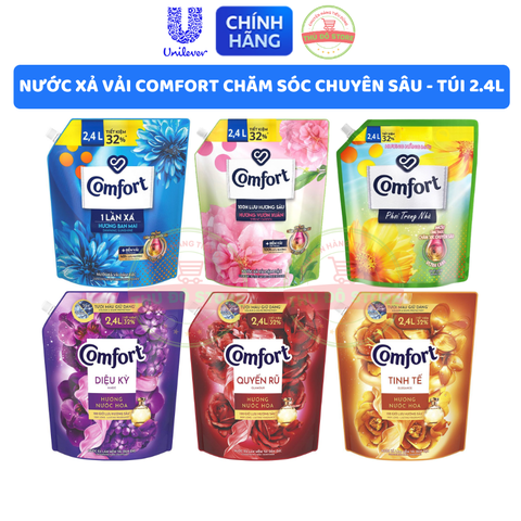 Nước Xả Vải Comfort Chăm Sóc Chuyên Sâu - Túi 2.4L