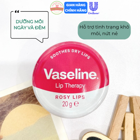 Son Dưỡng Môi Vaseline Lip Therapy (Bản UK) - Hũ 20G