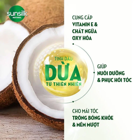 *CB Gội Xả Sunsilk Dừa 380ML + 330ML