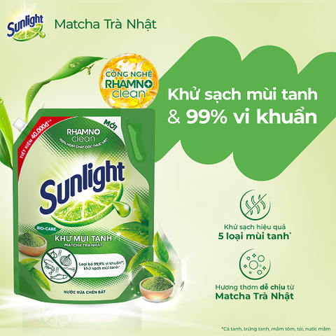 Nước Rửa Chén Bát Sunlight - Túi Nhỡ 2KG